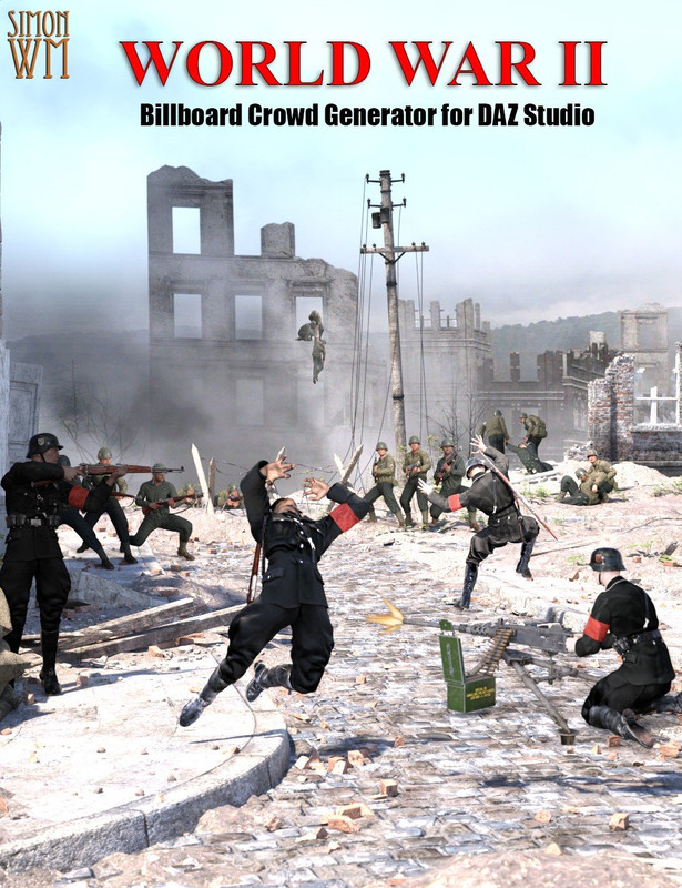 Billboard Crowd Generator World War II