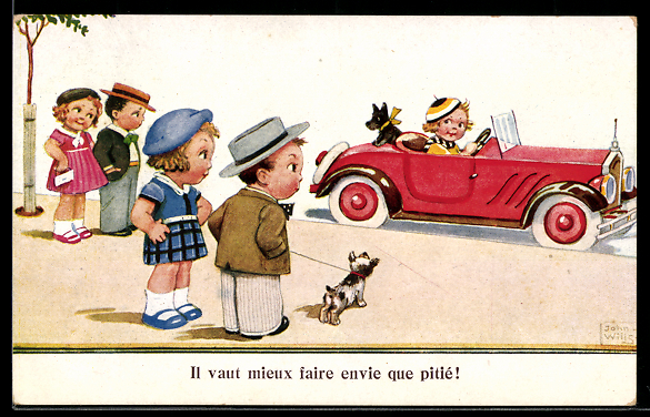 Kuenstler AK John Wills Il vaut mieux faire envie que pitie