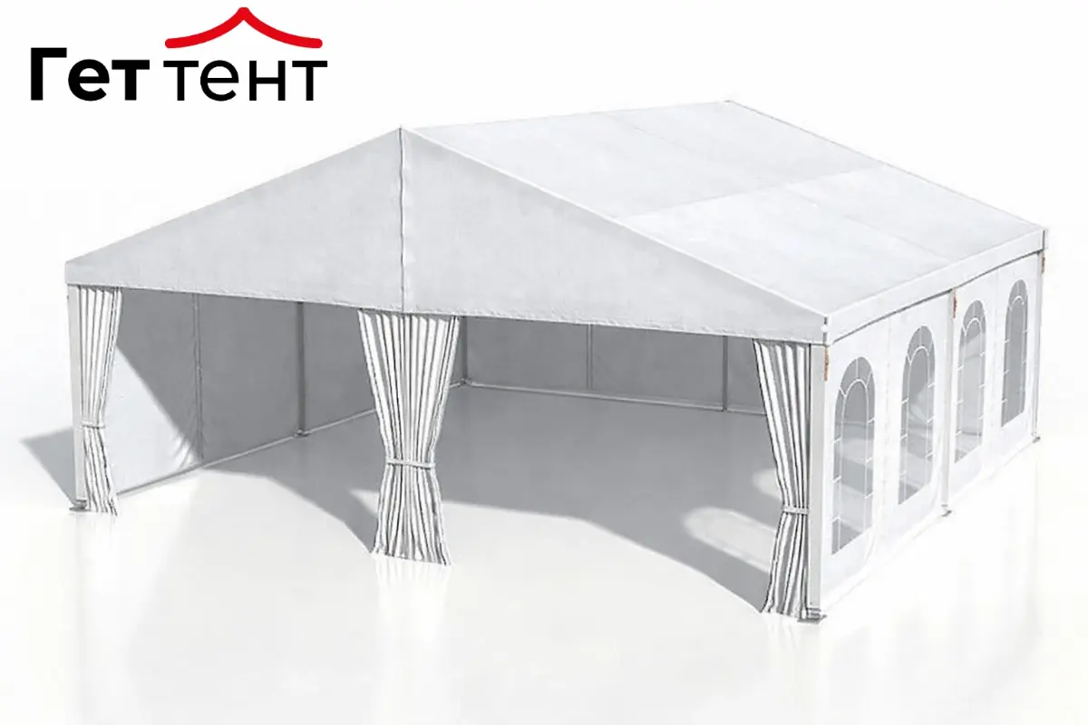 Шатер двухскатный 10х10 метров