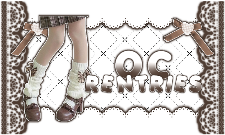 " OC rentries " || graphic by me - nf2u