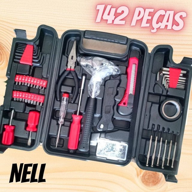 Kit Ferramentas Nell 142 Peças XWT0142A