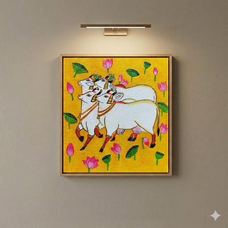 Pichwai Painting on MDF Square Board DIY Kit 