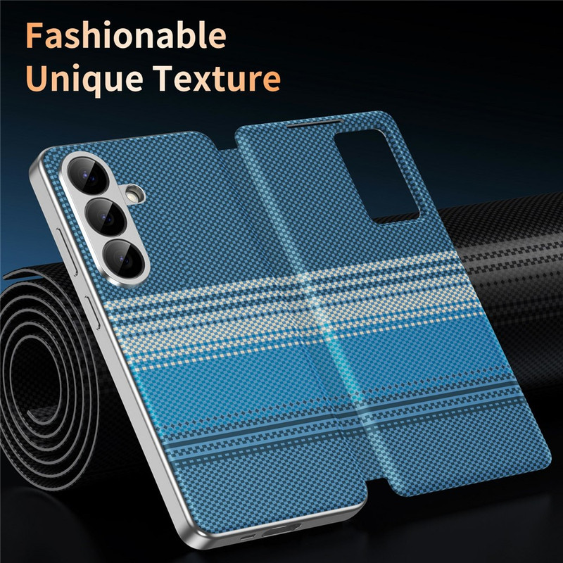 Husa Samsung Galaxy A57 Smart Gradient Wallet, Raspuns apel fara deschidere, Protectie 360°, Inchidere Magnetica, Protectie Camera, Protectie Sporita, Moonrise, Albastru 6601215484B 7