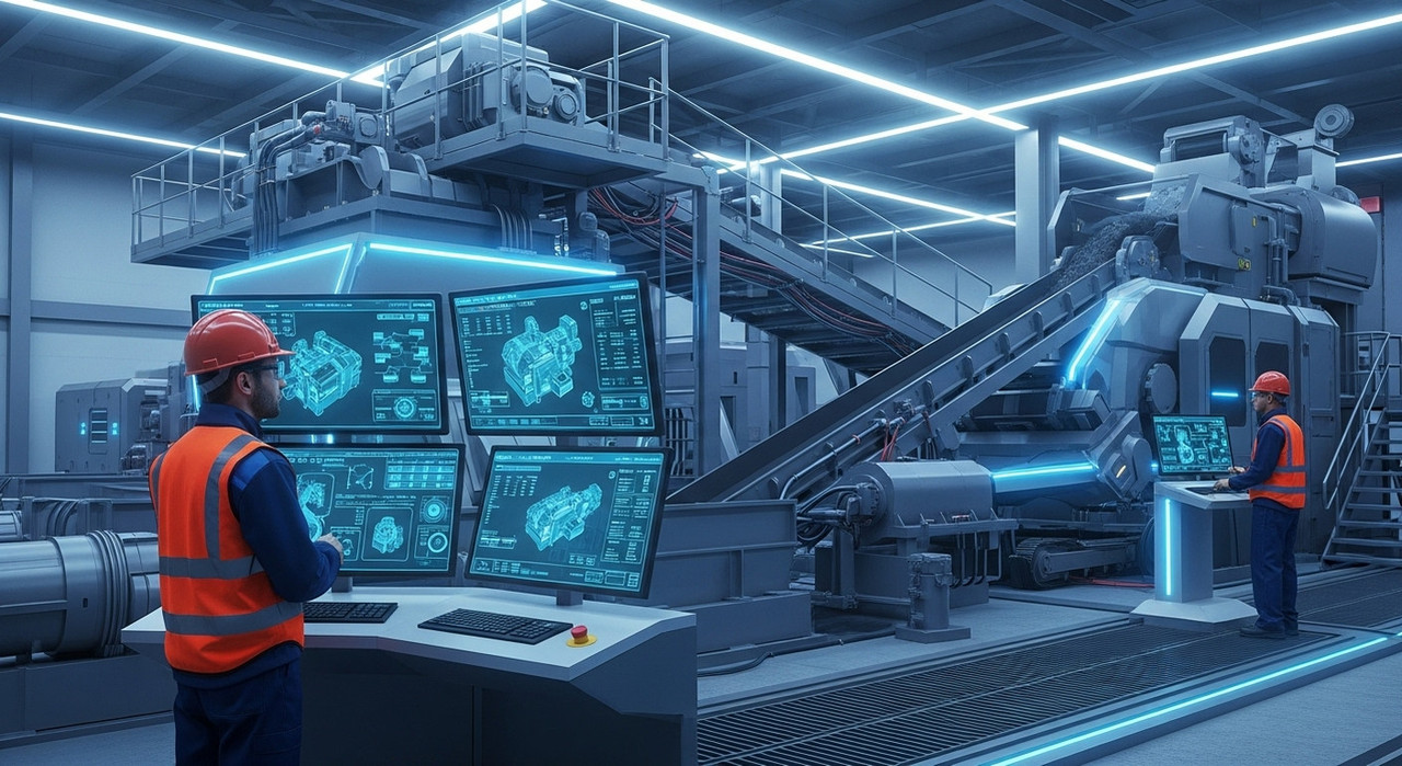 Современный автоматизированный комплекс переработки строительных отходов