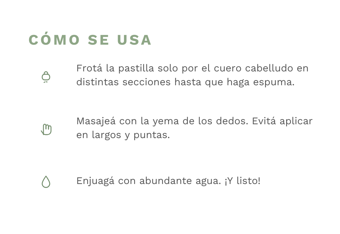 C&oacute;mo se usa &mdash; Shampoo S&oacute;lido Graso