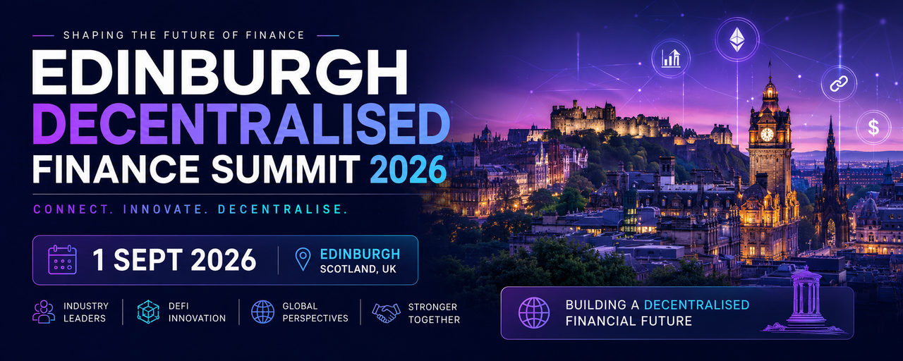 Edinburgh Decentralised Finance Summit 2026 event banner