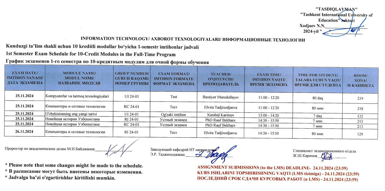 AXBOROT TEXNOLOGIYALARI -ИНФОРМАЦИОННЫЕ ТЕХНОЛОГИИ