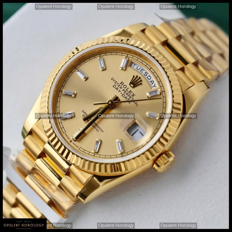 Rolex Day-Date 36 Champagne Dial Gold Plated President Automatic