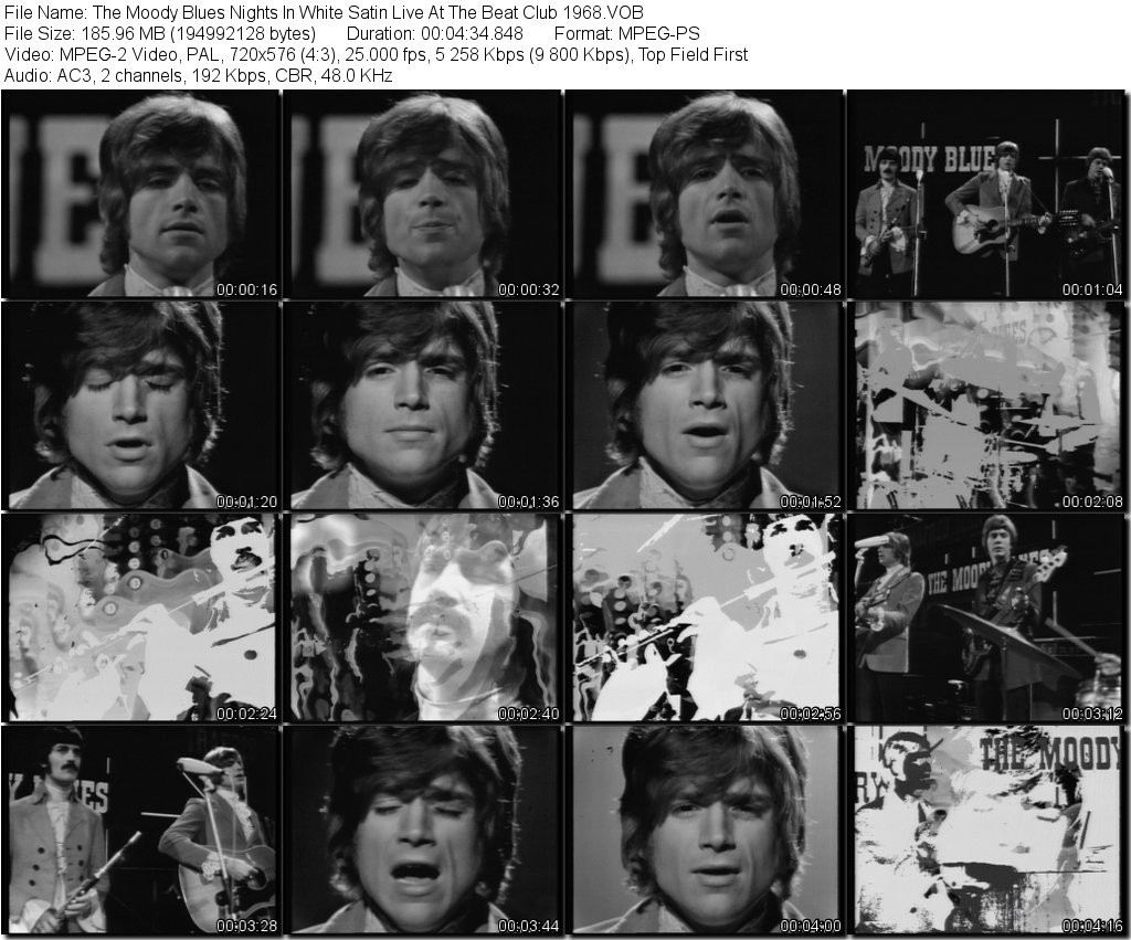 The Moody Blues Nights In White Satin Live At The Beat Club 1968 VOB tn