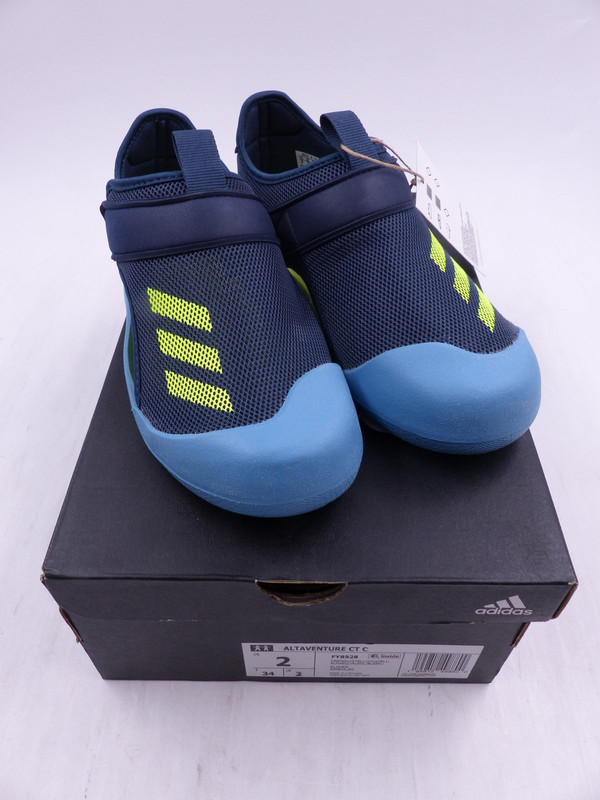 ADIDAS ALTAVENTURE CT C BOYS SZ 2 / EU 34 BLUE YELLOW