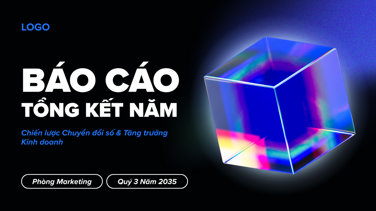 Đen Xanh Hiện Đại Báo Cáo Công Việc Cuối Năm Bài Thuyết Trình