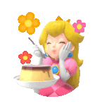 princess peach flan gif