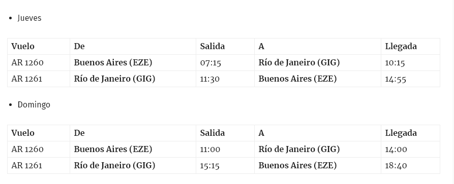 Aerolíneas Argentinas retomará las operaciones a Río - Aerolíneas Argentinas - Octubre 2020 ✈️ Forum Aircraft, Airports and Airlines