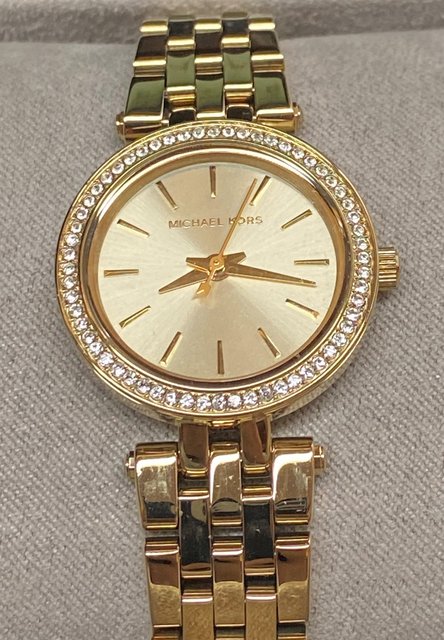 Michael Kors MK3295 Mini Darci Petite Gold Tone Stainless Steel