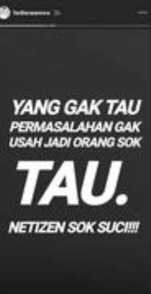 Instagram story @fazilacasanova