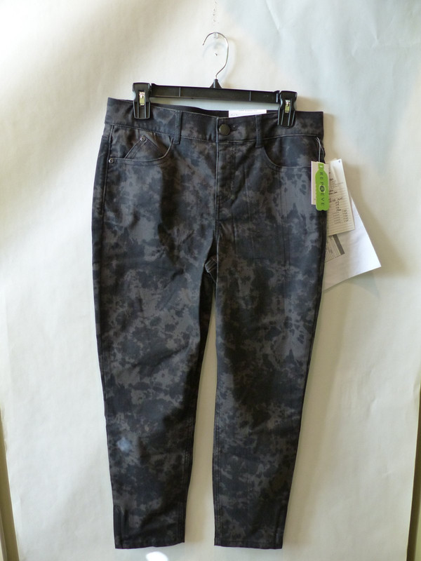 WESTBOUND WOMENS COMFORTABLE TIE DYE HIGH RISE ZIP ANKLE SKINNY PANTS SIZE 10R