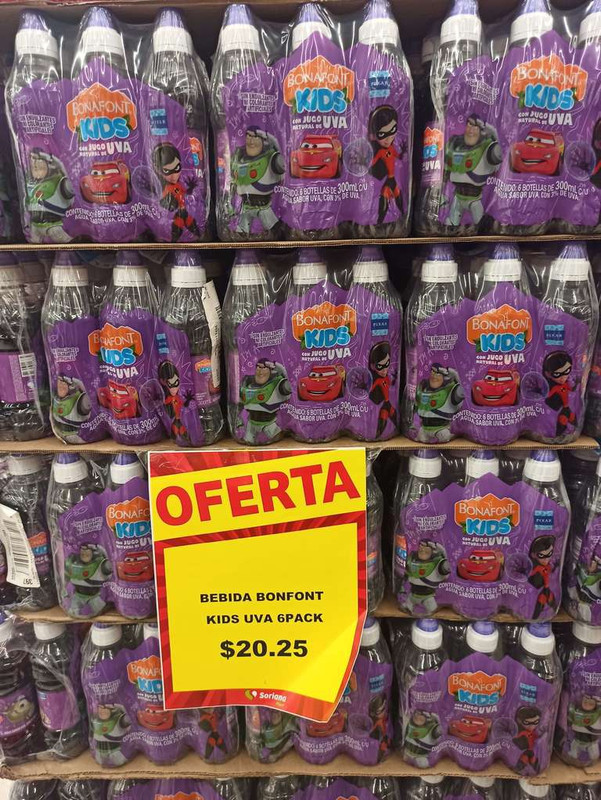 Paquete 6 agüitas Bonafont Kids en Soriana