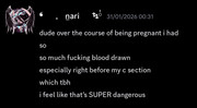 Nari talking about his,c-section.
