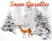 Snow Gazelles 2 (Falling Snow)