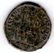 AE2 de Constancio II. FEL TEMP - REPARATIO. Emperador estante a izq. Antioch. Smg-1454b