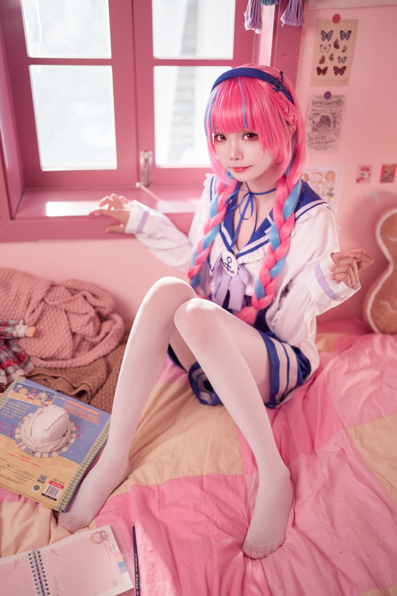 艾西Aiwest 湊阿库娅私服Cosplay写真图集 虚拟主播高清美图 55P (274.4M)插图6