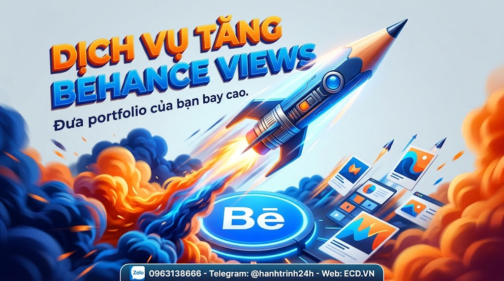 dịch vụ tăng behance views miễn phí adobe behance