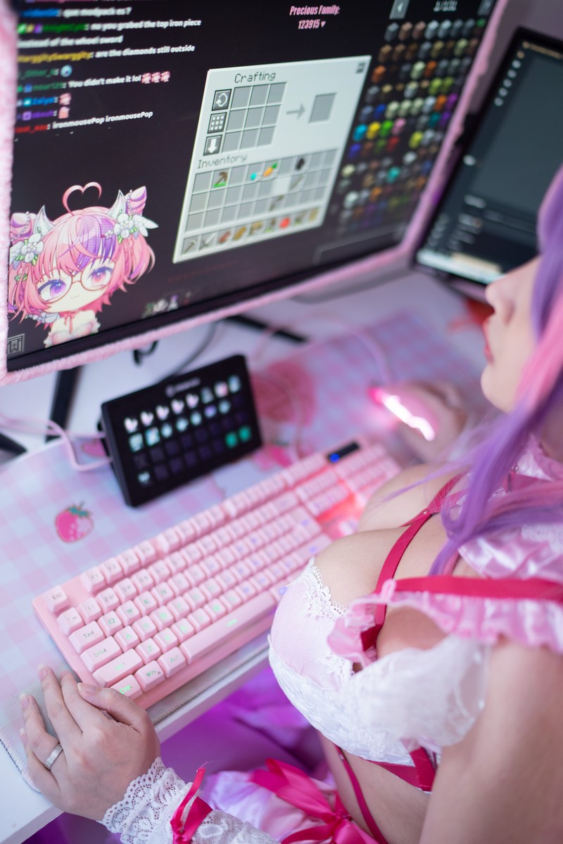 Hana Bunny Ironmouse Cosplay写真｜Vtuber Ironmouse 高清图片合集[16P-48.3M]插图1