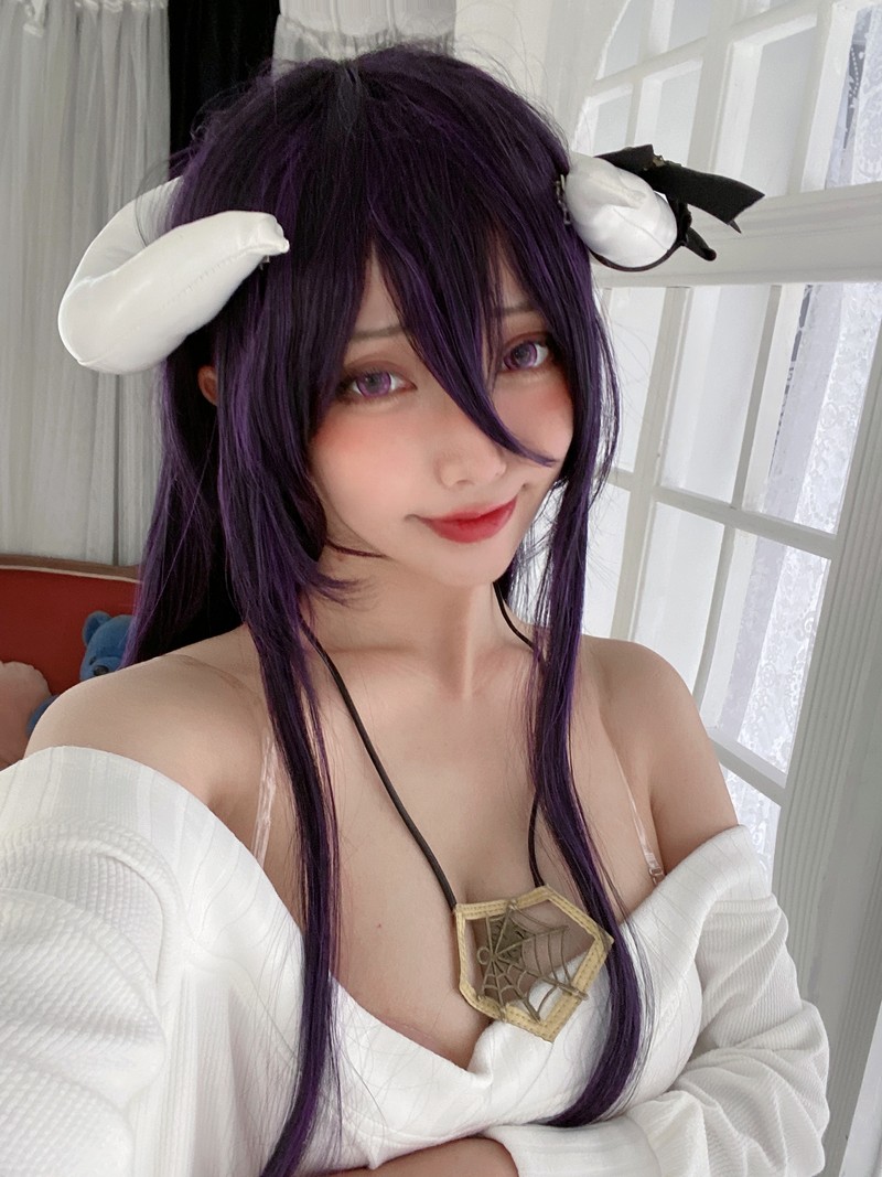 切切Celia 雅儿贝德 Albedo Cosplay Overlord 写真 39P插图4