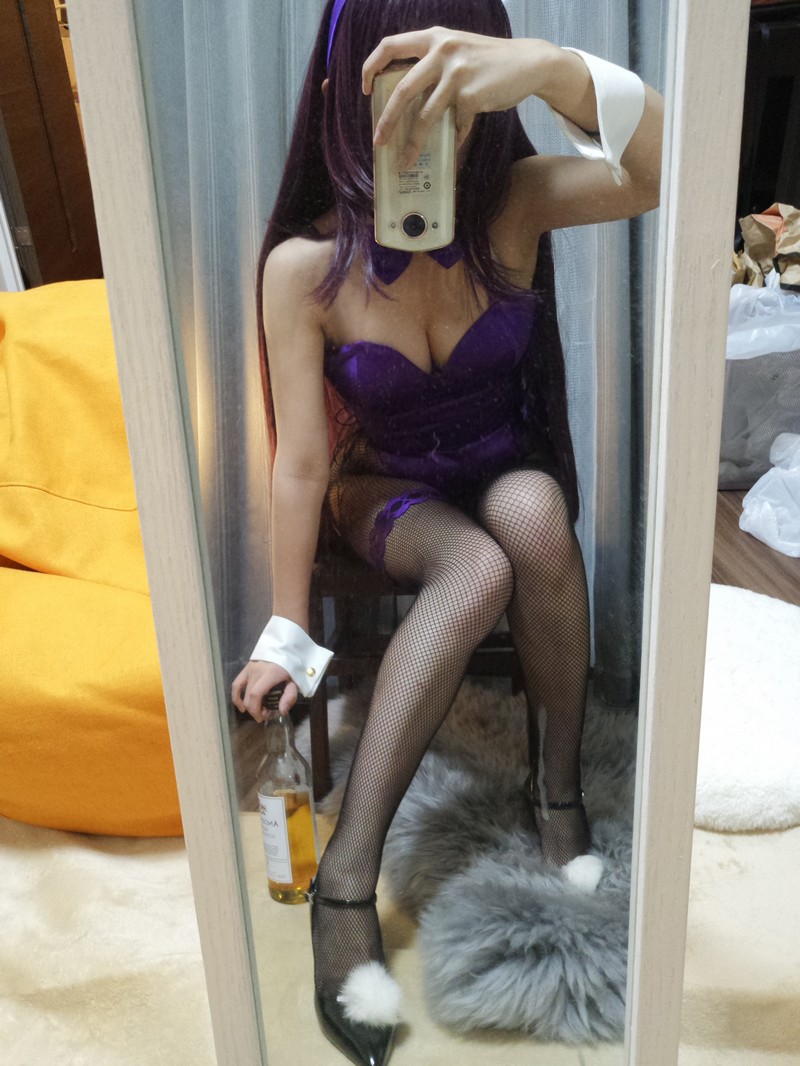 切切Celia 斯卡哈兔女郎 Scathach Bunny Cosplay 写真 17P插图1