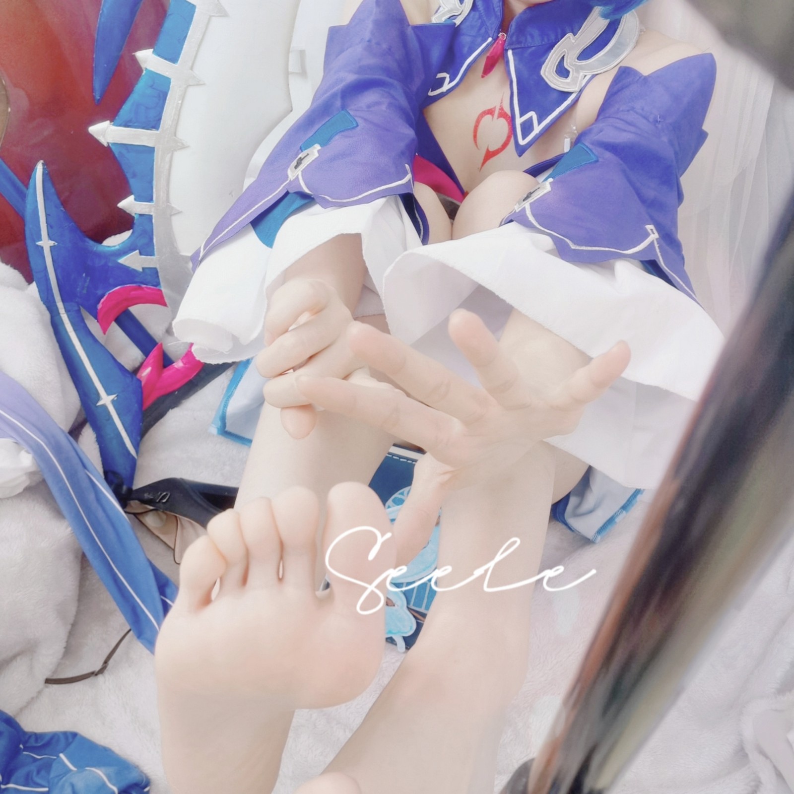 Seele麦麦希儿幻海梦蝶写真集｜梦幻蓝色系高清图集（168P-229.3M）插图7