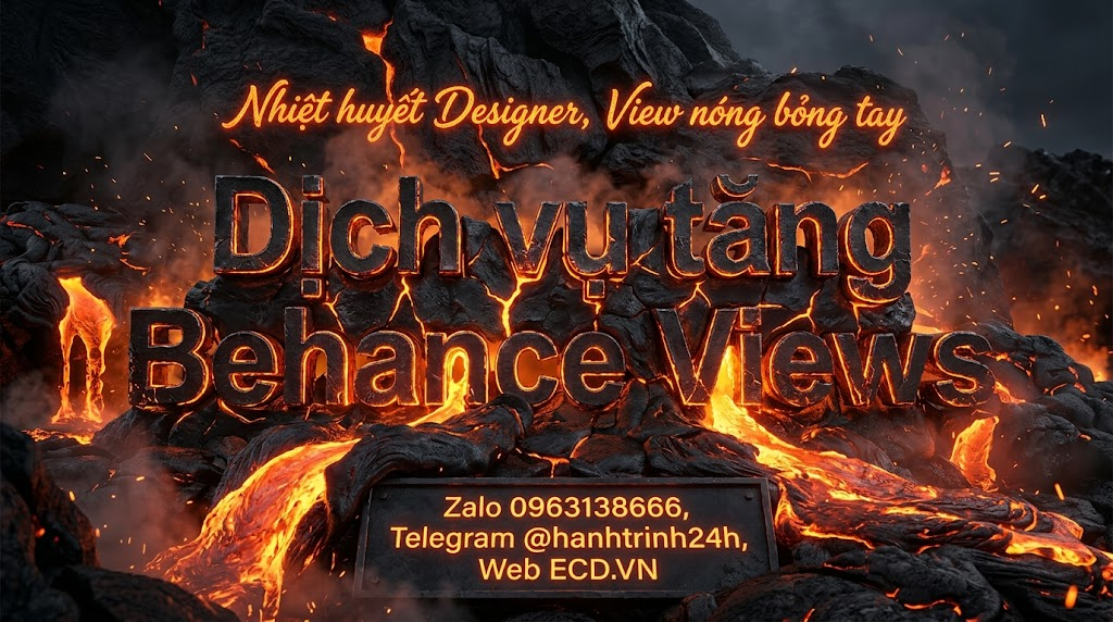 tăng behance views miễn phí cho portfolio