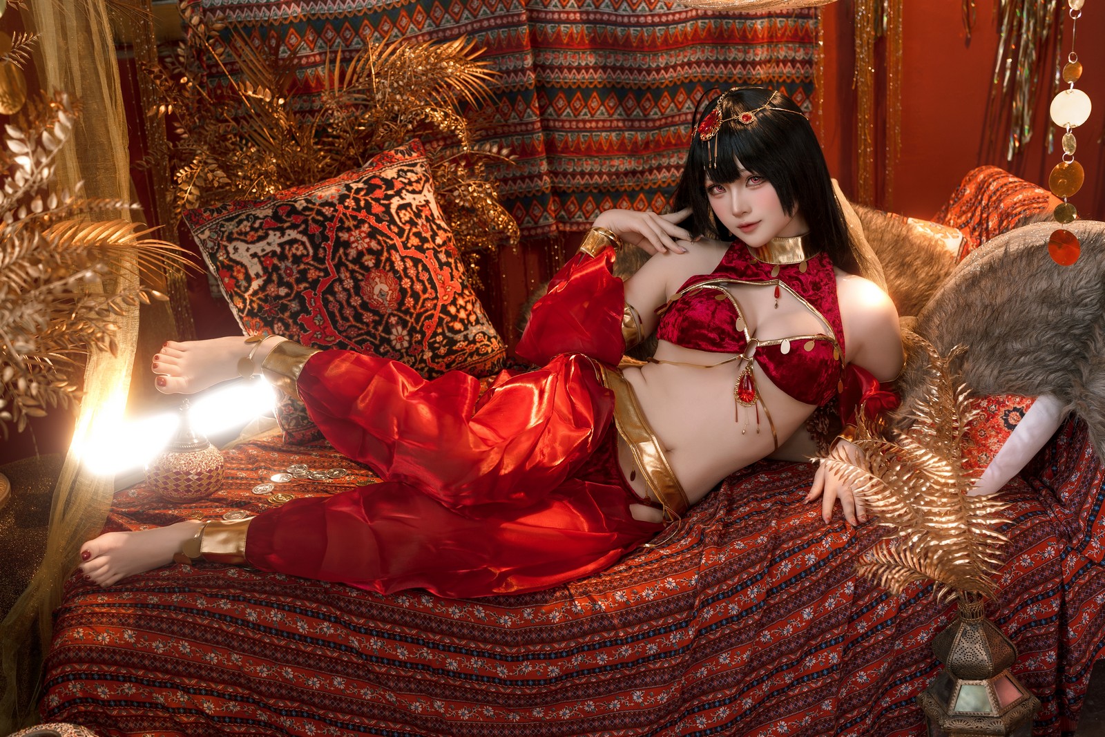 屿鱼 Yuyu 大凤 舞娘 新年特典 Cosplay 写真集（50P｜449MB）插图9