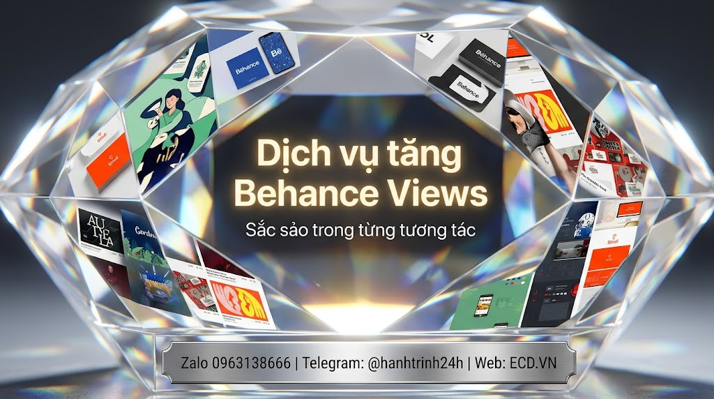 dịch vụ tăng behance views giá rẻ behance pro