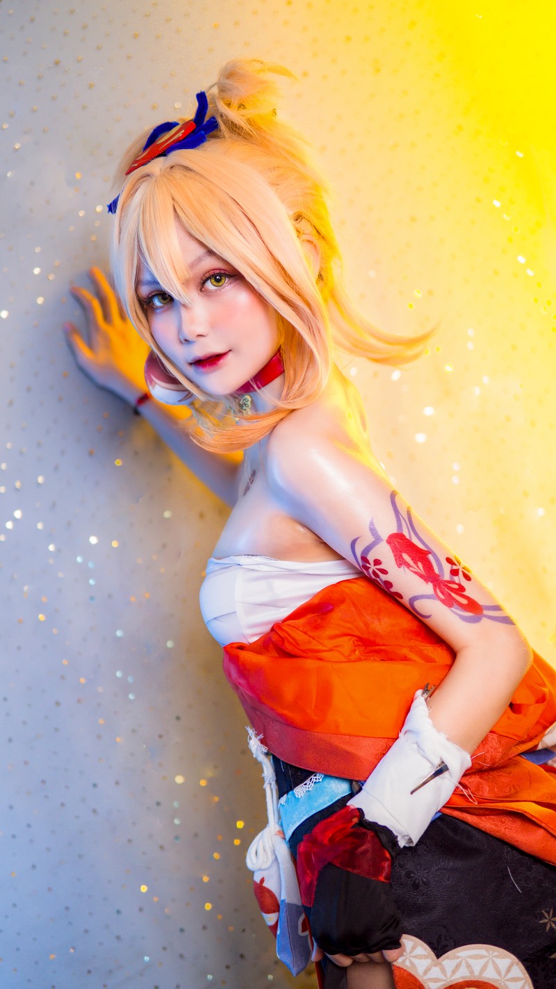 Joyce Lin2x Yoimiya Cosplay Genshin Impact 写真 40P插图