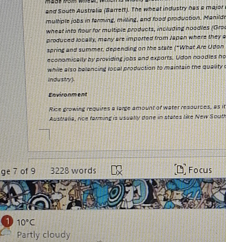 I FINISHED THE 9 PAGED REPORT!!