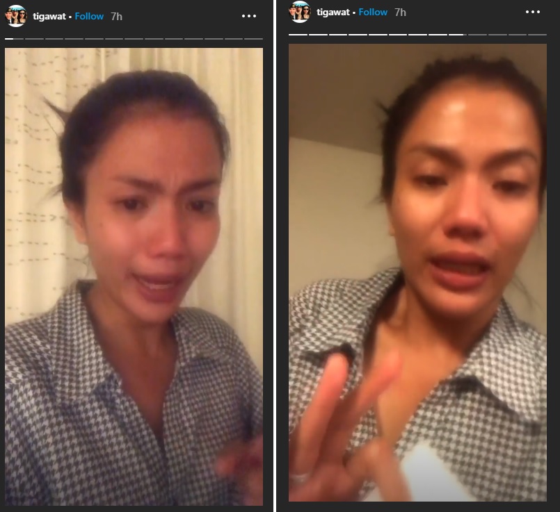Tiga Setia Gara meminta tolong lewat instagram 
