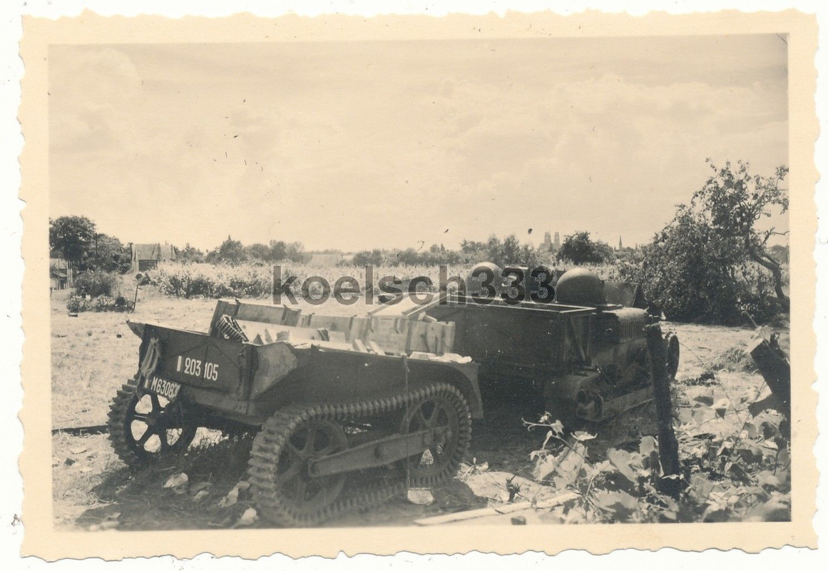 Renault UE Panzer Ketten Sonderanhänger Munition