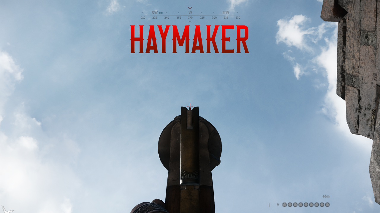Haymaker (uppermat) - right of center
