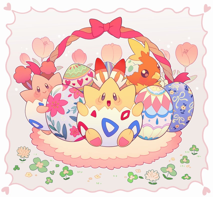 scorbunny-torchic-togepi-and-buneary-pok