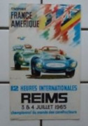 INTERNATIONAL RACES LE MANS CARS  65reims00-Cartel