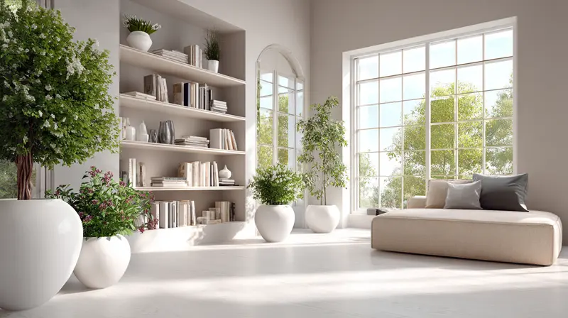 кашпо белое