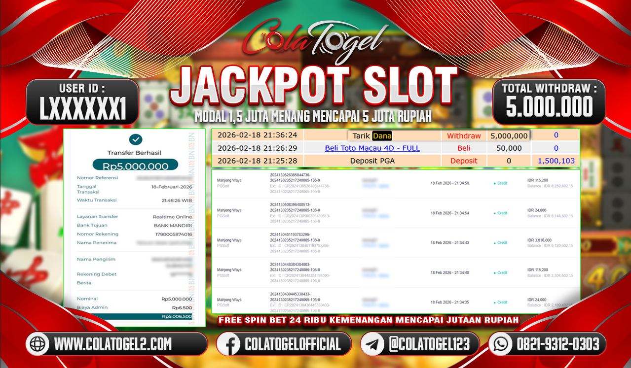 JACKPOT SLOT GACOR!!