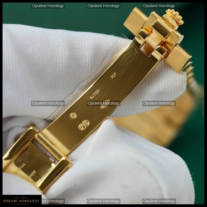 Rolex Day-Date 40 Ombre Green Dial Gold Plated President Automatic