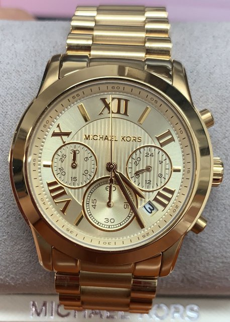 Michael Kors Darci Gunmetal and Rose Gold-Tone Ladies Watch