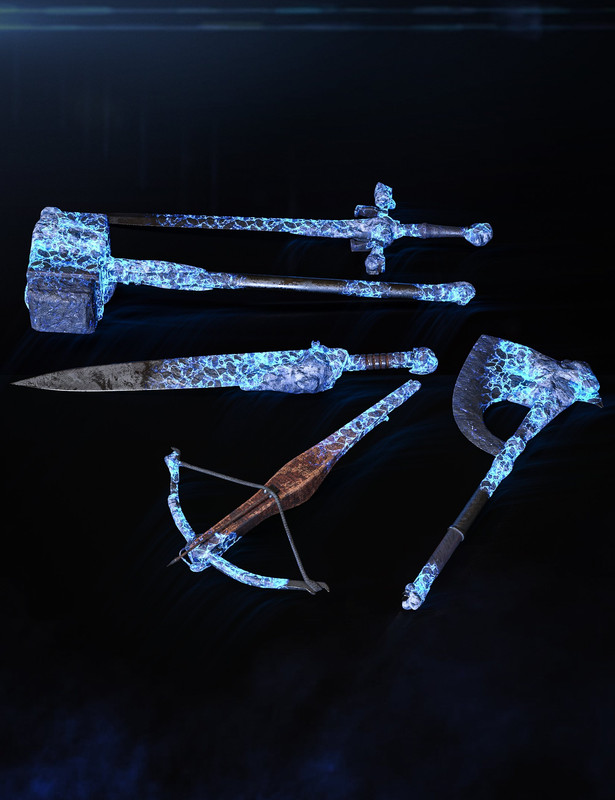 BW Frozen Ice Weapons Set for Genesis 8 and 8.1