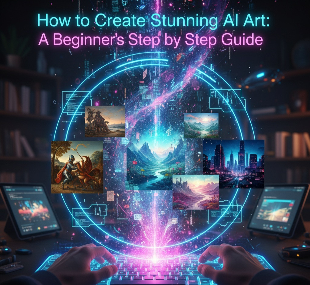An abstract, glowing depiction of an AI art process, showing text being transformed into intricate, stylized visual elements, symbolizing the bridge between imagination and digital creation.