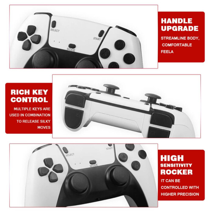 Game Stick P5 y sus dos mandos inalámbricos