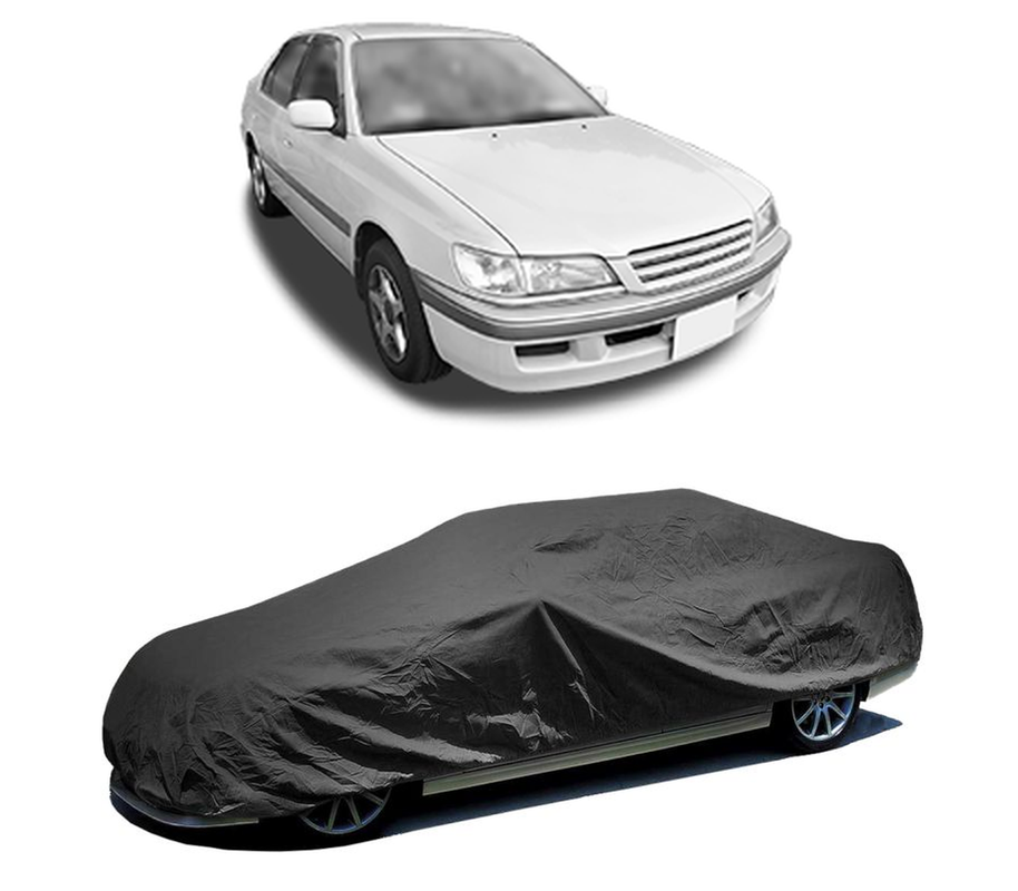 Husa tip prelata auto pentru TOYOTA CORONA Saloon (_T21_) 1996 - 2001,culoare negru, material textil impermeabil, rezistanta la intemperii praf UV, CARPASSION Husa Protectie