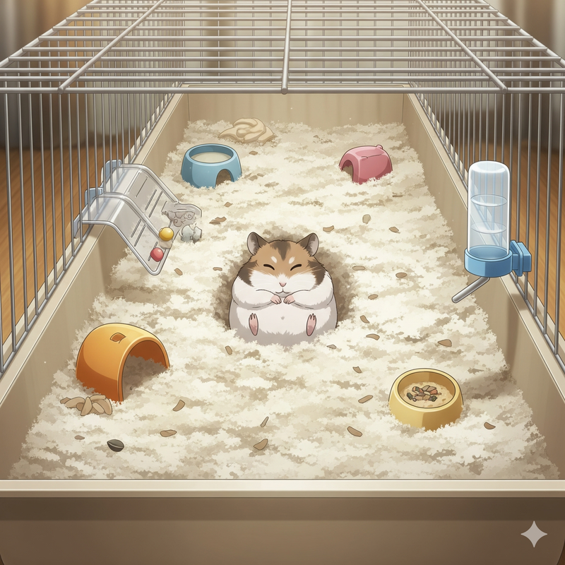 กรงแฮมสเตอร์ขนาดใหญ่และเหมาะสม