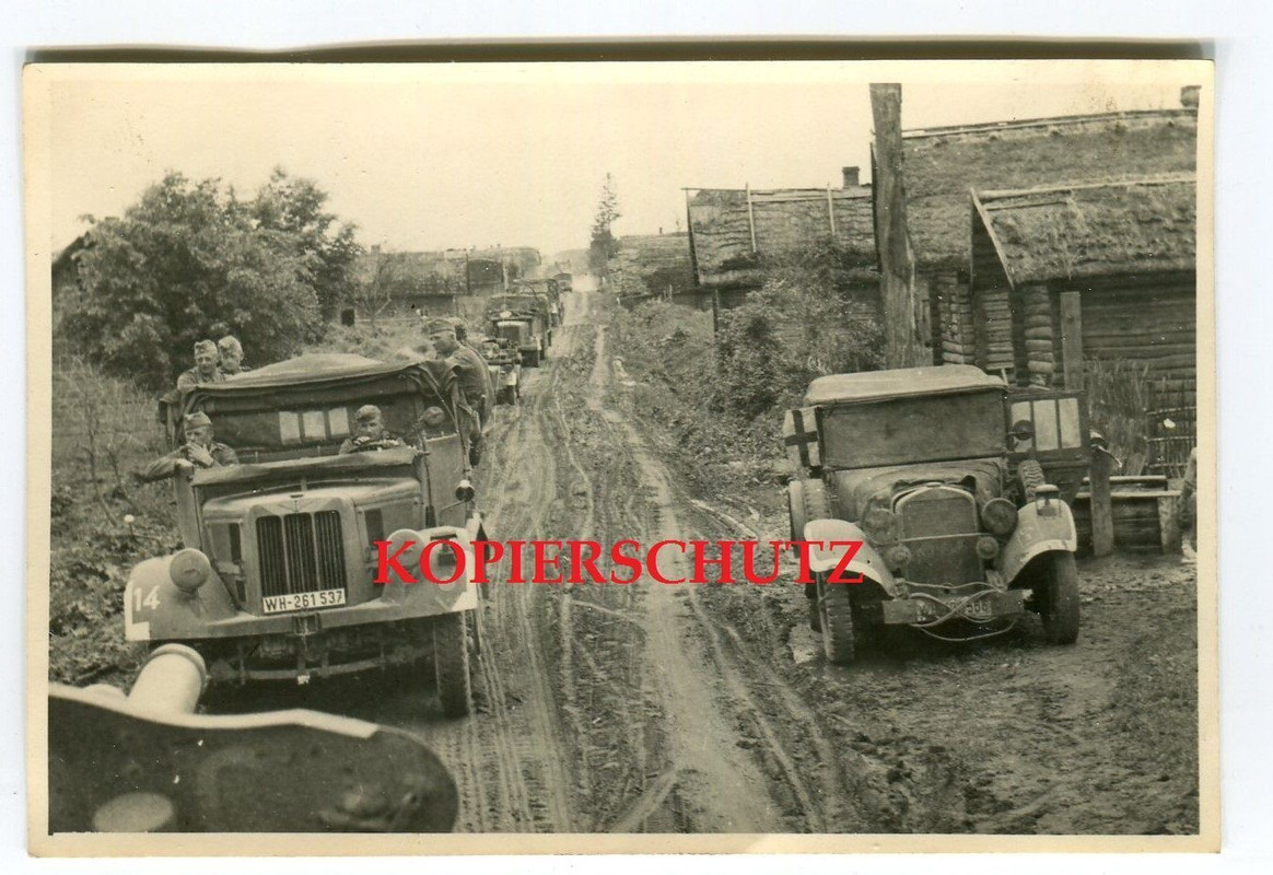 Foto Sdkfz Zugmaschine PKW Kübelwagen LKW Kfz Au